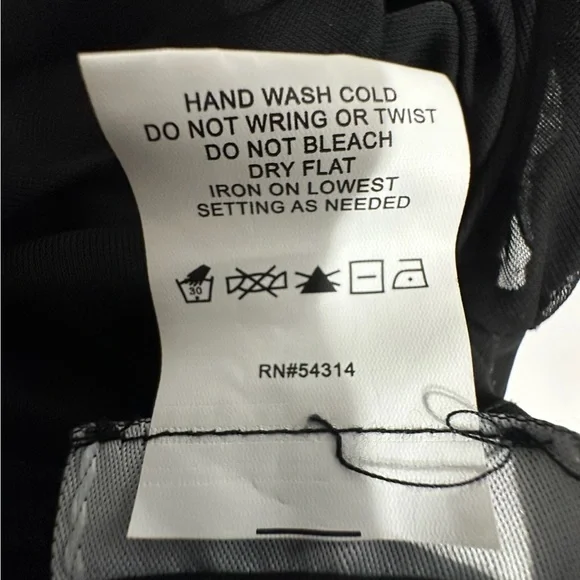 B Darlin Black Ruched Mesh Long Sleeve Bodycon Cut Out Mini Dress Size XL - Picture 7 of 15